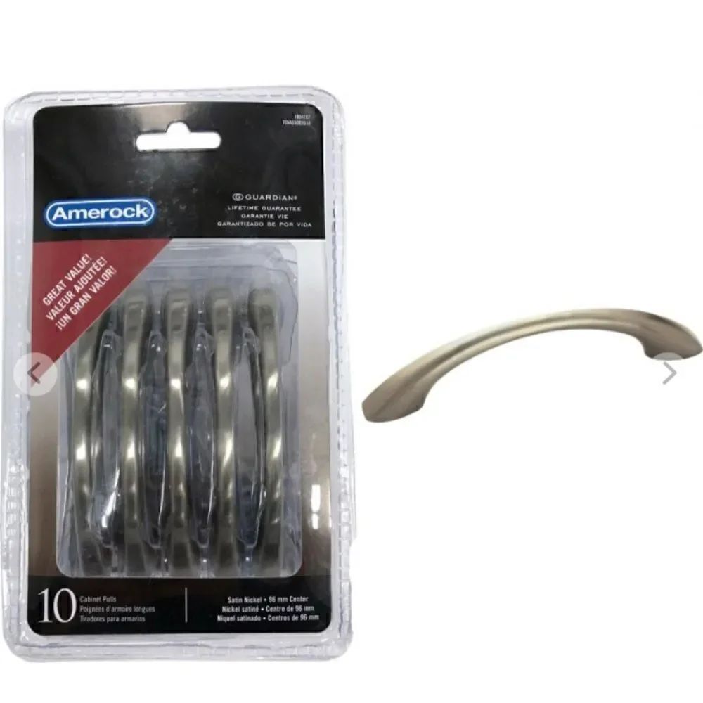 Amerock Vaile Cabinet Pull Satin Nickel 10 pack